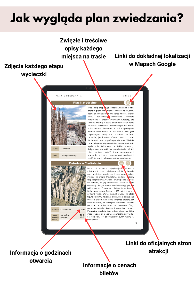 mediolan plan zwiedzania mapa atrakcji ebook pdf